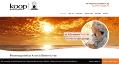 Desktop Screenshot of koop-bestattungen.de